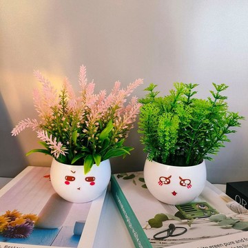 【台灣出貨】🌼【清倉送盆】小盆栽仿真綠植客廳擺件盆景假草仿真花臥室玄關裝飾居家裝飾  仿真花 拍照道具 人造花