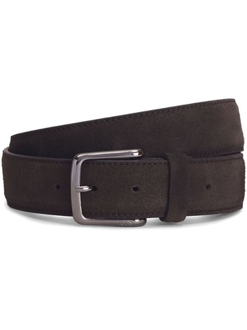 Tod's - classic suede belt - men - Calf Leather - 105 - Brown