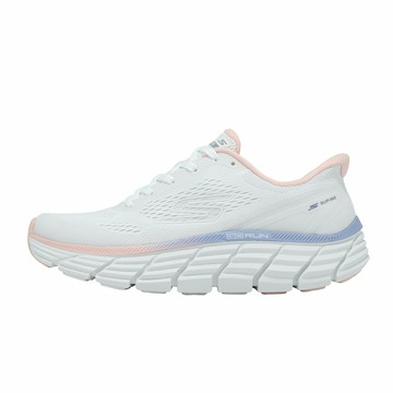 Skechers 慢跑鞋 Max Flex Slip-Ins 女鞋 白 厚底 避震 運動鞋 129760WMLT