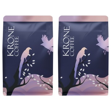 KRONE 皇雀 阿瑪菲咖啡豆/嚴選綜合咖啡豆 半磅  2包  咖啡豆(無研磨)  227g