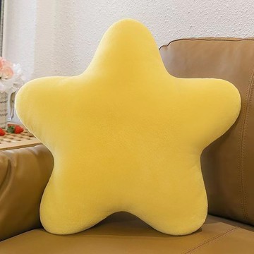 臺灣現/🎀抱枕 坐墊 靠枕ins新款星星抱枕超軟可愛毛絨玩具睡枕軟妹禮物少女心奶油色粉色
