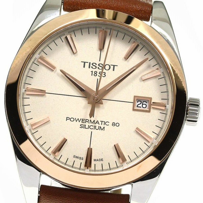 ティソ TISSOT T927.407.46.261.00 ジェントルマン K18PGベゼル 自動