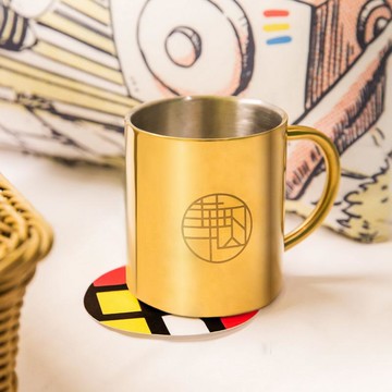 不銹鋼金色馬克杯