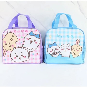 天藍小舖-吉伊卡哇格紋雙網便當袋-共2色-$199【A11115533】