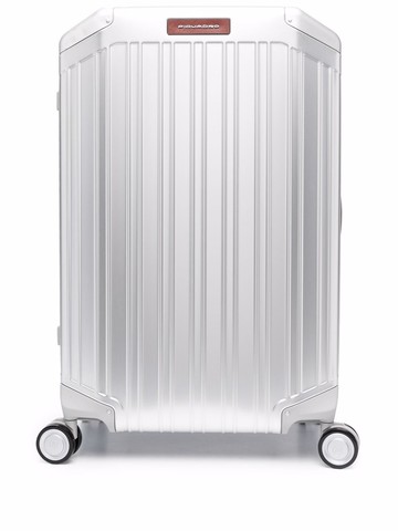 PIQUADRO - Alu Spinner hardcase trolley - men - Leather/Aluminium/PVC - One Size - Grey