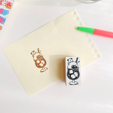 印章 蘇打冰淇淋狗狗