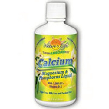 Calcium Magnesium Phosphorous Liquid Vanilla 32 OZ by Natures Life