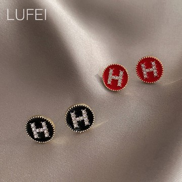 高級感耳釘銀針氣質小香風大氣耳飾小眾設計感紐扣復古簡約耳環女