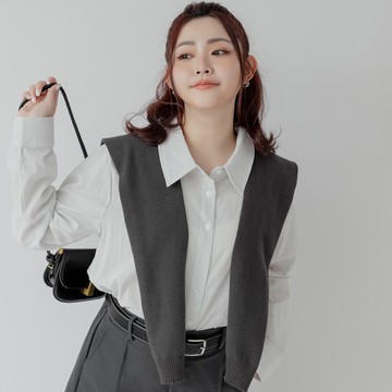 日常百搭多色針織披肩