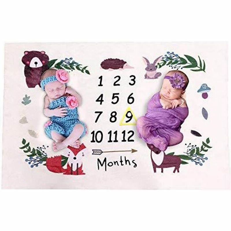 Bobisama ベビー毛布 寝相アート 双子 撮影シーツ ベビー撮影毛布 敷物 百日記念 月齢フォト 成長記録 背景布 多機能 柔らかい かわいい 通販 Lineポイント最大get Lineショッピング