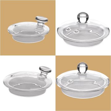 高硼硅耐熱玻璃茶壺蓋子電熱水壺配件養生壺蓋杯蓋有孔食品級無鉛