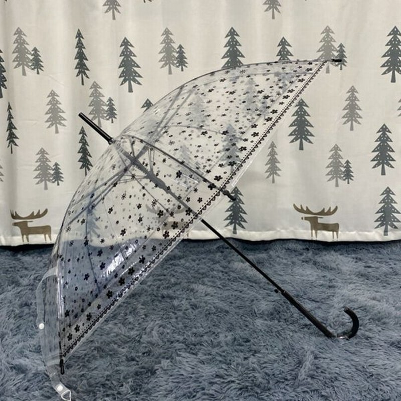 レディース傘ビニール傘長傘透明ビニール傘おしゃれプリントジャンプ傘ワンタッチ8本骨雨傘レディース通勤かわいい 通販 Lineポイント最大0 5 Get Lineショッピング