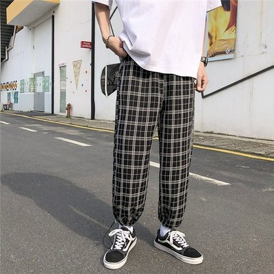 ワイドパンツ メンズ チェック柄 パンツ おしゃれパンツ ゆったり シルエット ゆるめ ユニセックス バギーパンツ カジュアル 春夏秋 通販 Lineポイント最大get Lineショッピング