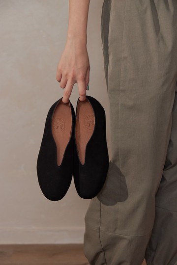 法國麵包鞋-墨黑