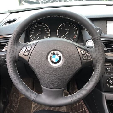 寶馬3系320li方向盤套 5系525li X3X4X5X6E60E90專用手縫把套改裝