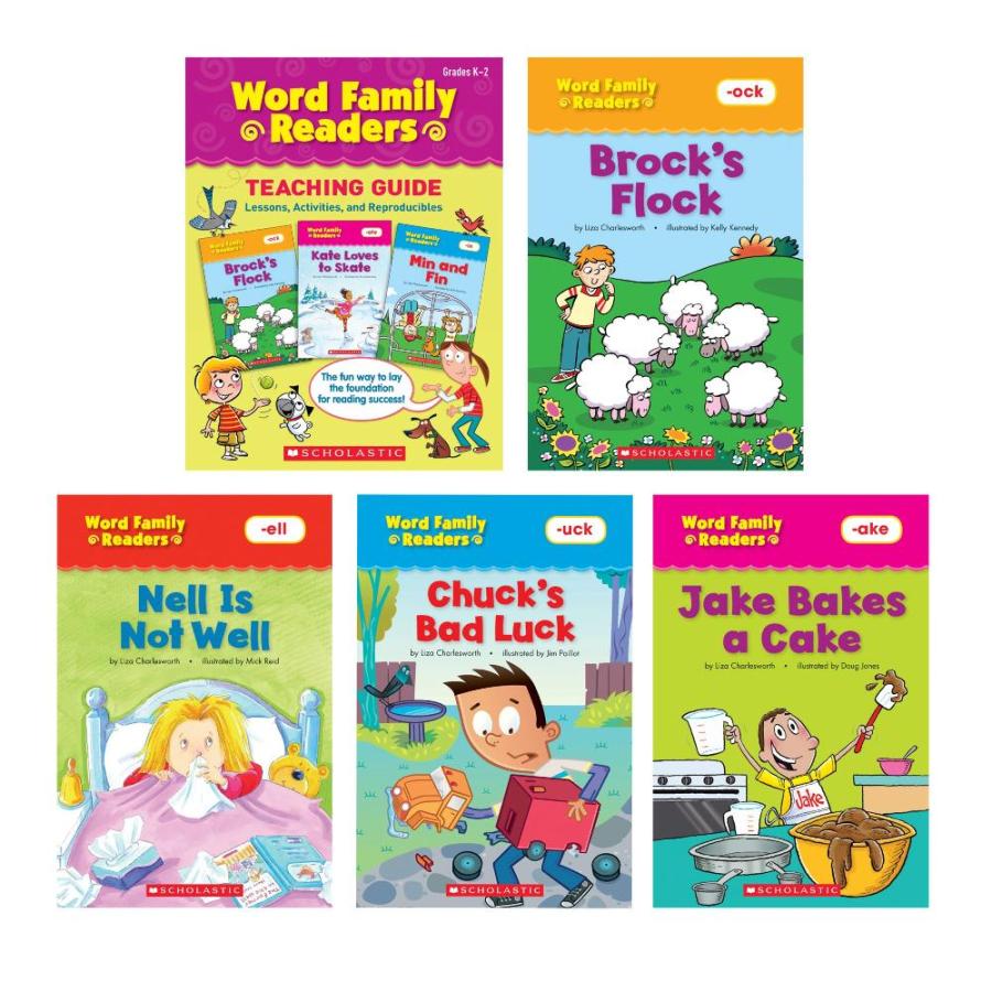 Scholastic SC-9780545231480 Word Family Readers Book Set, Copies of 16 Ti