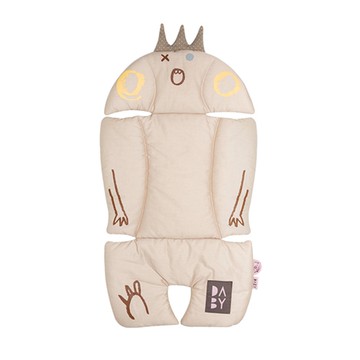 韓國Daby - 【升級版】小怪獸推車汽座兩用透氣墊-堅果Nuty(淺褐)