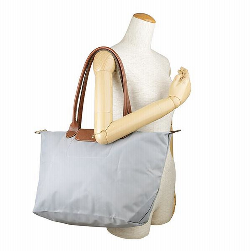 ロンシャン トートバッグ ライトグレー ル・プリアージュ TOTE