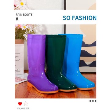 水靴雨鞋女款雨靴加絨水鞋女新款防水防滑膠鞋短筒中筒高筒套鞋棉