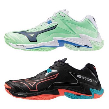 Mizuno 美津濃 排球鞋 男鞋 WAVE LIGHTNING Z8 黑/綠【運動世界】V1GA240006/V1GA240086