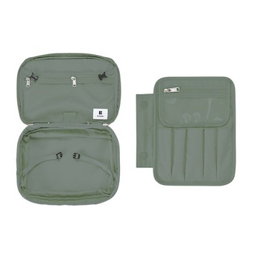 Branden 化妝收納袋│Expandable Beauty Pouch-綠色