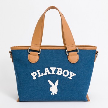 PLAYBOY - 手提包附長背帶 Newtro系列 - 藍色