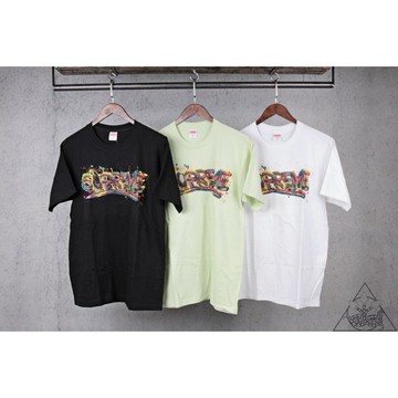 【HYDRA】Supreme Paint Logo Tee 塗鴉 彩繪 字體 短T【SUP425】