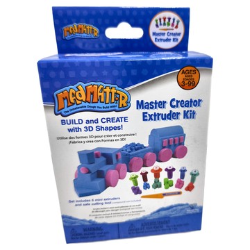 MAd MATTR 瘋狂博士MM沙 3D形狀構建套裝 含6個迷你擠壓器和安全切割工具 適用年齡3-99歲  多色組  1盒  545g