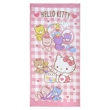 三麗鷗浴巾-Kitty熊熊派對70*140cm