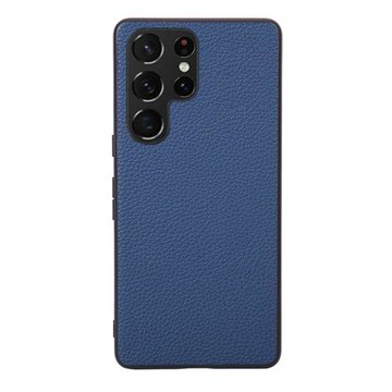 適用于三星S23至尊版ultra手機殼全包邊布紋軟荔枝皮套防摔素皮橙色二合一素皮男女款個性輕薄情侶鏡頭保護潮