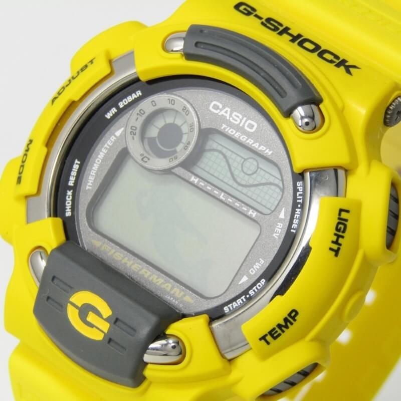 電池切れ CASIO G-SHOCK DW-8600YJ-9T MEN IN YELLOW FISHERMAN