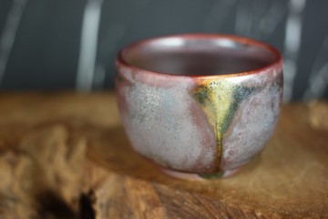 【送禮好物】80ml 柴燒 鐵釉 手拉坯茶杯 鶯歌名家葉敏祥手作