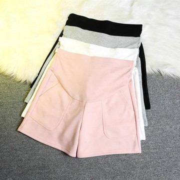 台灣出貨 孕婦短褲 孕婦夏季短褲 外穿闊腿褲 夏裝寬鬆短褲 運動休閒託腹三分褲 孕婦打底褲 孕婦百搭褲 夏天高腰短褲