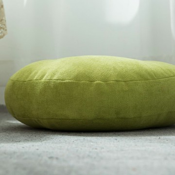 乳膠坐墊 圓形記憶坐墊 沙發墊 M.Life懶人de蒲團北歐ins棉麻坐墊圓型加厚陽台飄窗墊榻榻米墊『FY00543』