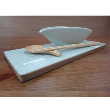 實木早餐盤-小魚-小