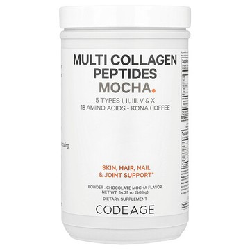 Codeage, 多膠原蛋白肽粉，巧克力摩卡味，14.39 盎司（408 克）