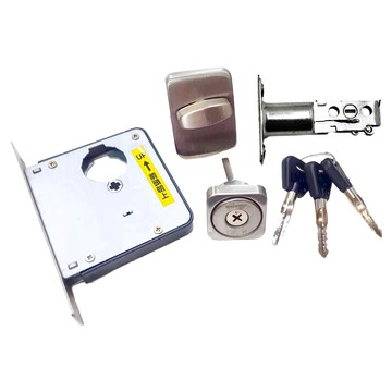 WACH 花旗門鎖 日式輔助鎖 方型平頭鎖  1個