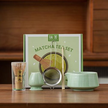 抹茶茶具七件套百本立茶筅立組合點茶抹茶打茶器工具套裝日式創意