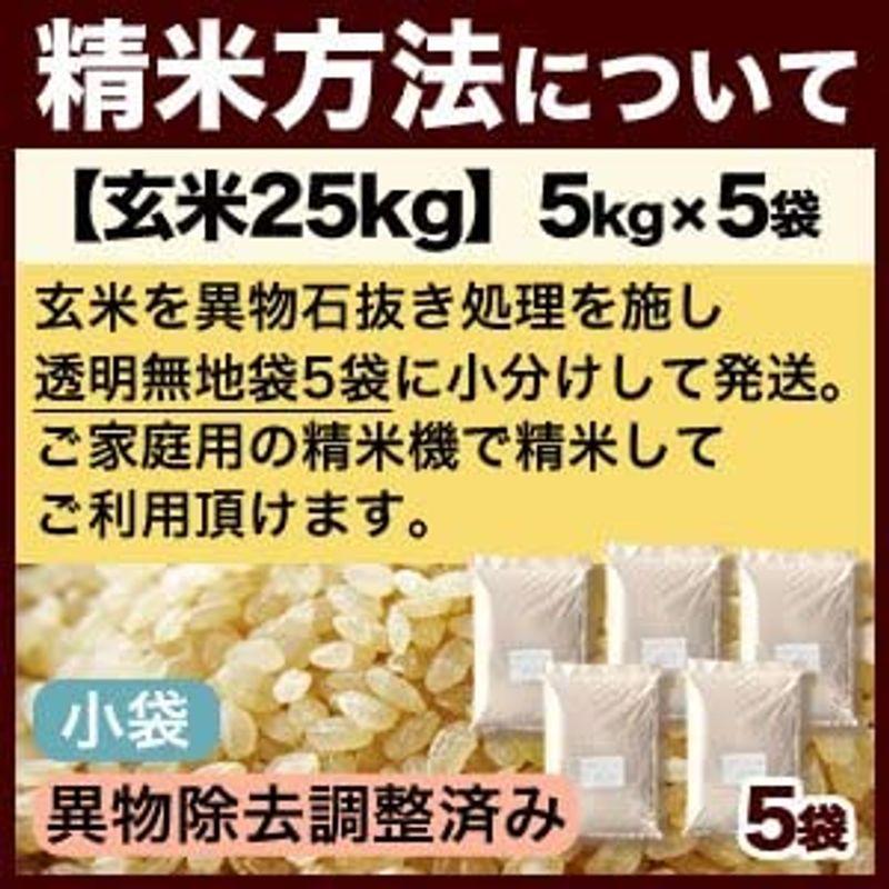 新潟県産 佐渡産コシヒカリ 玄米 25kg (5kg×5 袋) 令和4年産 異物除去調整済