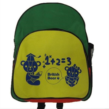 British 後背包小容量可A4紙二外側放置水瓶防水尼龍部低年級郊遊