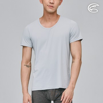【任2件1180】ADISI 男Tactel Pro短袖快乾排汗圓領內衣AL2311078 (S-2XL) 淺灰｜透氣 吸濕排汗 快乾 彈性 輕量