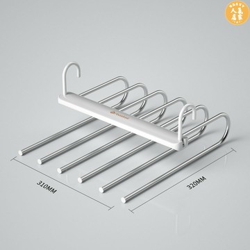 褲架/褲夾 折疊褲架伸縮多功能多層褲子衣架魔術褲夾家用衣櫃收納神器褲掛架