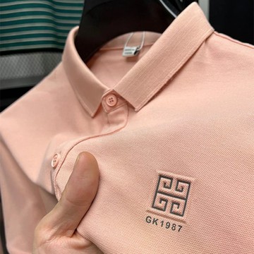 POLO衫新款夏季棉質高檔男士短袖T恤翻領刺繡POLO衫百搭大碼半袖上衣男