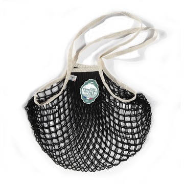 法國Filt經典手工編織袋-經典黑色白柄(ML)