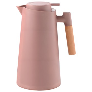 TLYS-J 北歐風玻璃內膽保溫壺  1個  1L  咖啡色