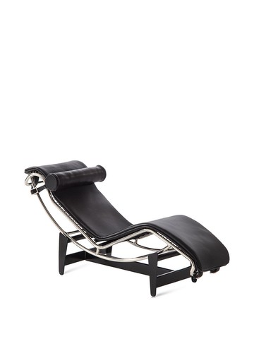 Cassina - Le Miniature LC4 chair - unisex - Leather/Chrome - One Size - Black