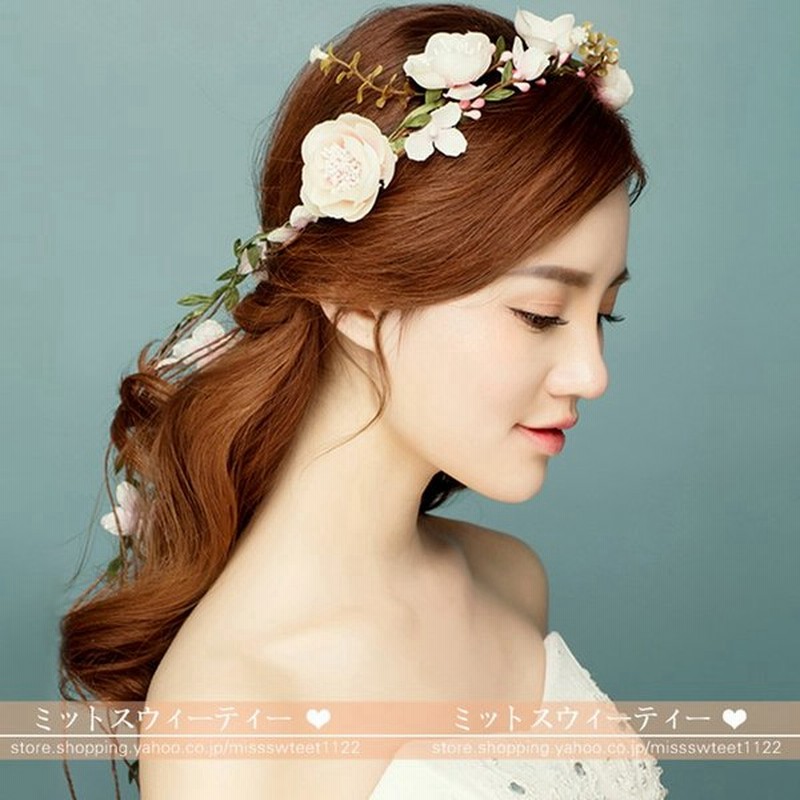ウエディング 花冠 花嫁 ヘアアクセサリー 安い 髪飾り プリザーブドフラワー 森ガール 手作り キッズ用 結婚式 造花 二次会 写真撮り 通販 Lineポイント最大0 5 Get Lineショッピング