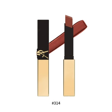 【YSL 聖羅蘭】 奢華緞面浮雕唇膏 #314