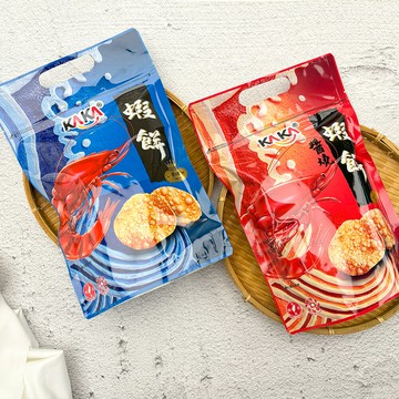 【KAKA】醬燒蝦餅 原味/辣味 80g 大容量分享包 卡卡食品 蝦餅（直送日本）