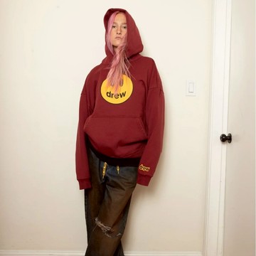 【MF SHOP】drew house mascot hoodie - burgundy 連身套頭帽衫